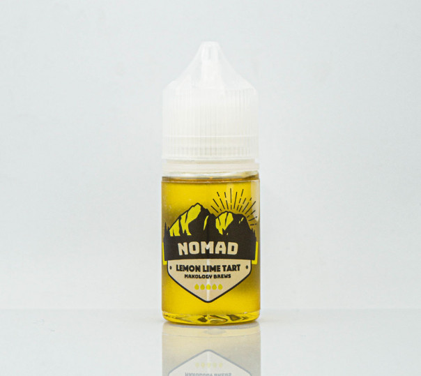 Рідина Nomad Salt Lemon Lime Tart 30ml 30mg на сольовому нікотині зі смаком лимонно-лаймового пирога