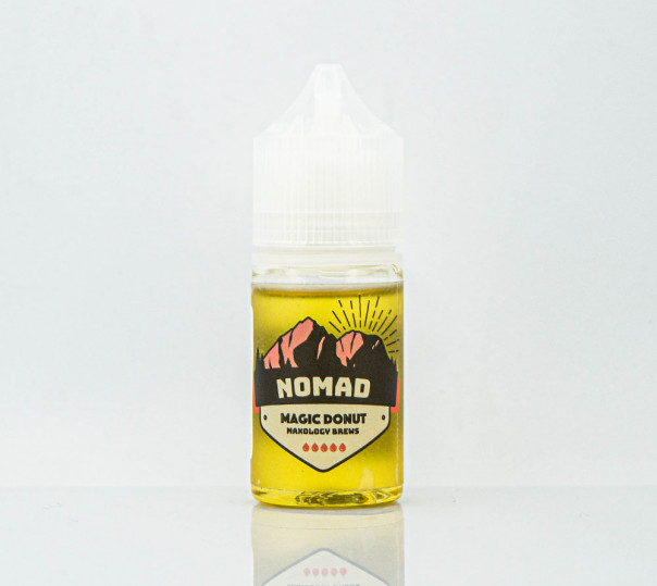 Жидкость Nomad Salt Magic Donut 30ml 30mg на солевом никотине со вкусом пончика с клубничным джемом