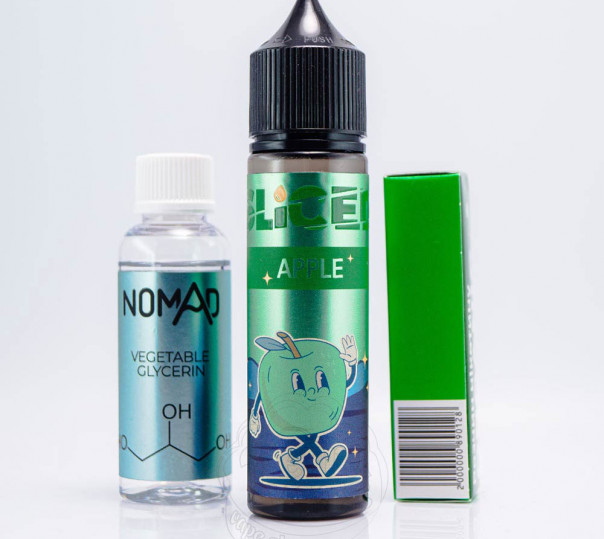 Жидкость Sliced Organic Apple 60ml 0mg (набор компонентов)