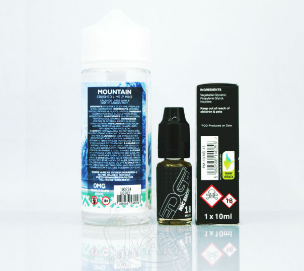 Norse Mountain - Crushed Lime Mint 110ml 1.5mg на органическом никотине