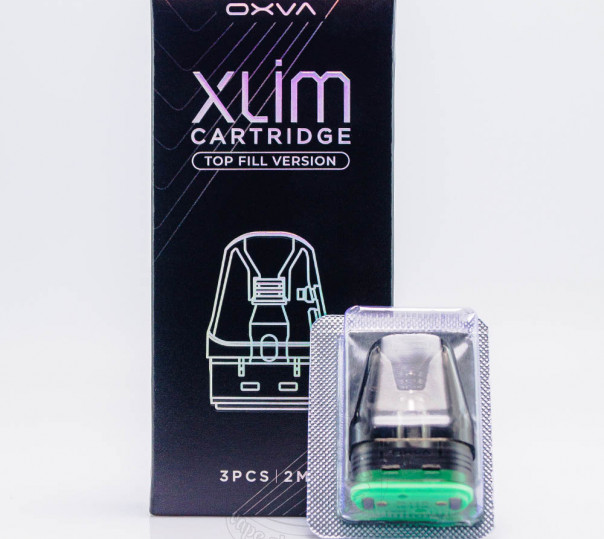 Картридж OXVA Xlim v3 Cartridge 2ml 1.2 Ом для многоразовой POD системы Xlim v.2, Xlim SE, SQ, SQ Pro, Pro 2, Classic Edition, SE 2, GO, Crystal