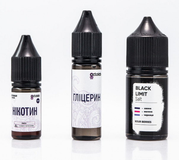 Рідина Black Limit Salt Sour Berries 30ml 50mg зі смаком кислих ягід (набір компонентів)