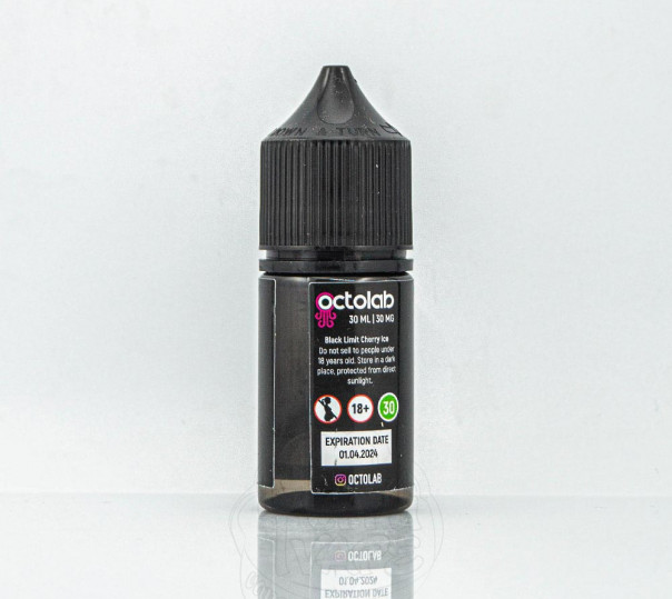 Рідина Black Limit Salt Cherry Ice 30ml 30mg на сольовому нікотині зі смаком вишні з холодком