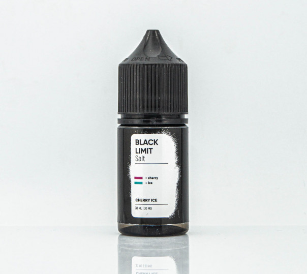 Рідина Black Limit Salt Cherry Ice 30ml 30mg на сольовому нікотині зі смаком вишні з холодком