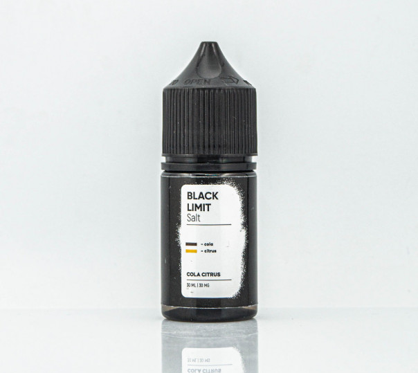 Рідина Black Limit Salt Cola Citrus 30ml 30mg на сольовому нікотині зі смаком коли і цитрусових