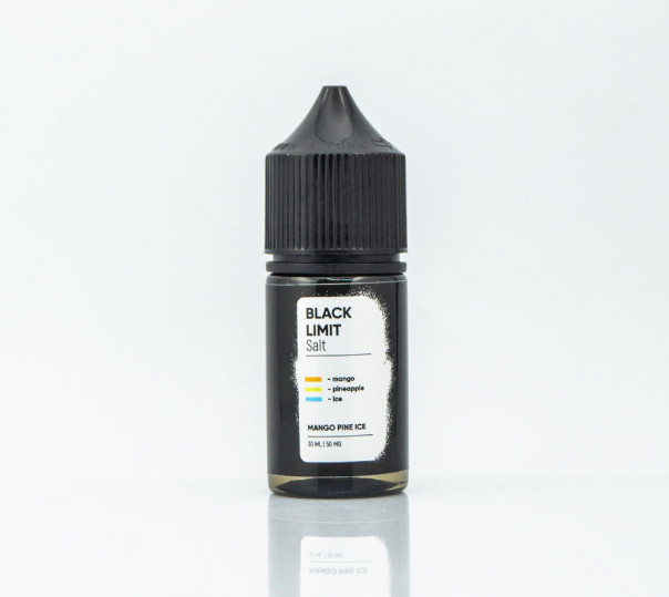 Рідина Black Limit Salt Mango Pine Ice 30ml 30mg на сольовому нікотині зі смаком манго і ананаса з холодком