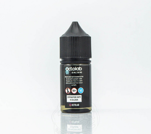 Жидкость Black Limit Salt Strawberry Ice 30ml 30mg на солевом никотине со вкусом клубники с холодком