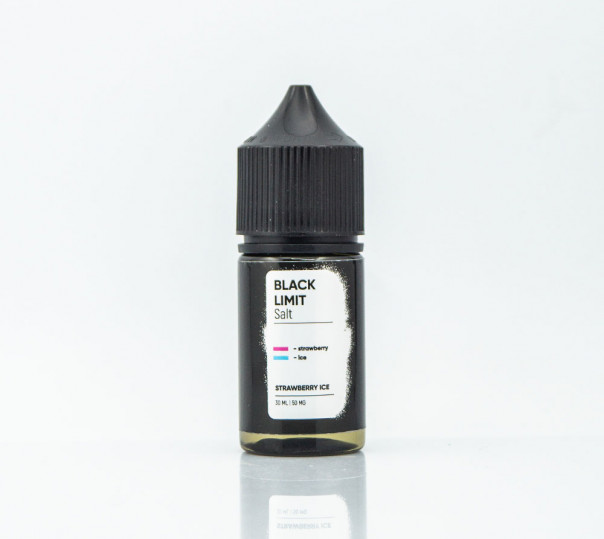 Рідина Black Limit Salt Strawberry Ice 30ml 30mg на сольовому нікотині зі смаком полуниці з холодком