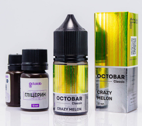 Жидкость Octobar Classic Crazy Melon Salt 30ml 50mg со вкусом дыни и арбуза с холодком (набор компонентов)