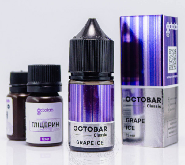 Жидкость Octobar Classic Grape Ice Salt 30ml 50mg со вкусом винограда с холодком (набор компонентов)