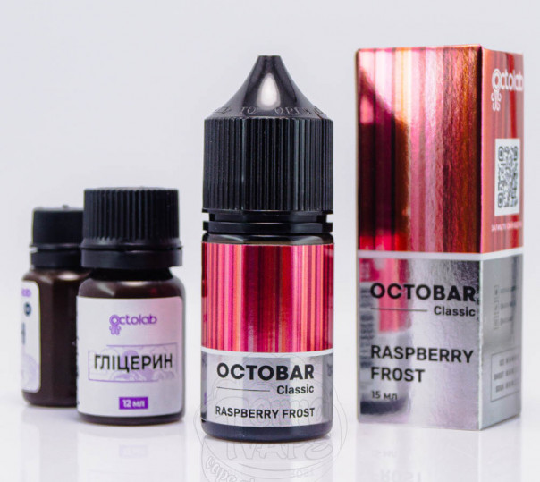 Жидкость Octobar Classic Raspberry Frost Salt 30ml 50mg со вкусом малины с холодком (набор компонентов)