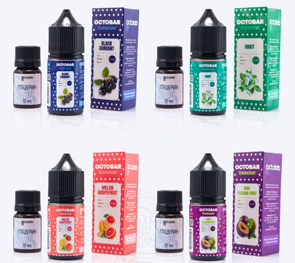 Жидкость Octobar Fresh&Sour Salt 30ml (набор компонентов)