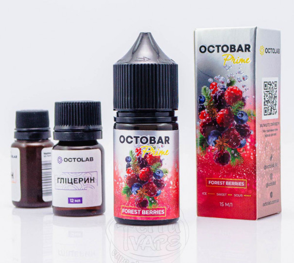 Жидкость Octobar Prime Salt Forest Berries 30ml 50mg со вкусом лесных ягод (набор компонентов)