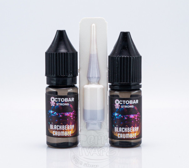 Жидкость Octobar Strong Salt Blackberry Crumble 10ml 50mg со вкусом ежевичного пирога (набор компонентов)