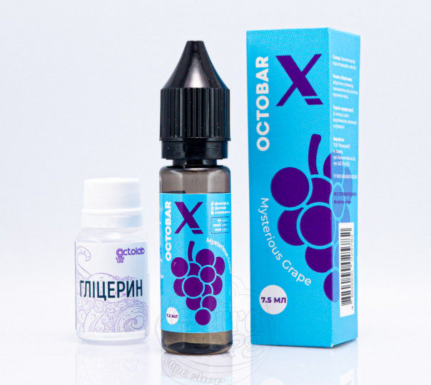 Рідина Octobar X Salt Mysterious Grape 15ml 50mg зі смаком винограду з холодком (набір компонентів)