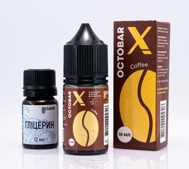 Рідина Octobar X Salt Coffee 30ml 50mg зі смаком кави (набір компонентів)