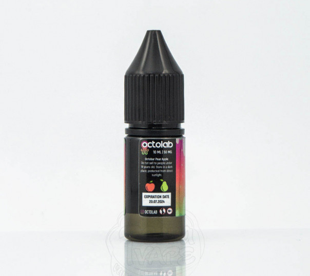 Рідина Octobar Salt Apple Pear 10ml 50mg на сольовому нікотині зі смаком яблука і груші