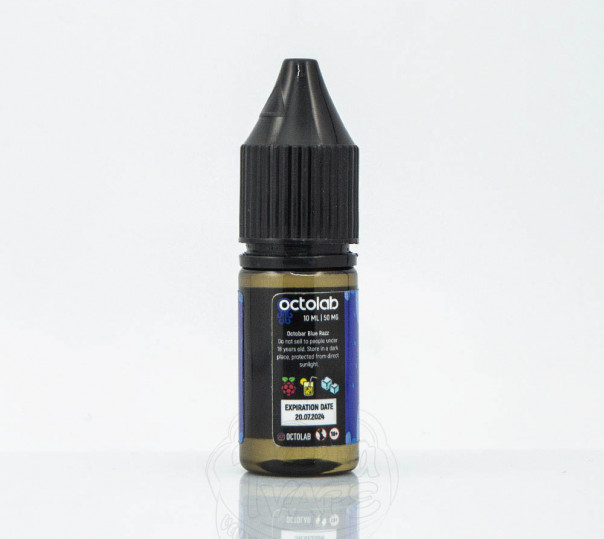 Жидкость Octobar Salt Blue Razz 10ml 50mg на солевом никотине со вкусом синей малины