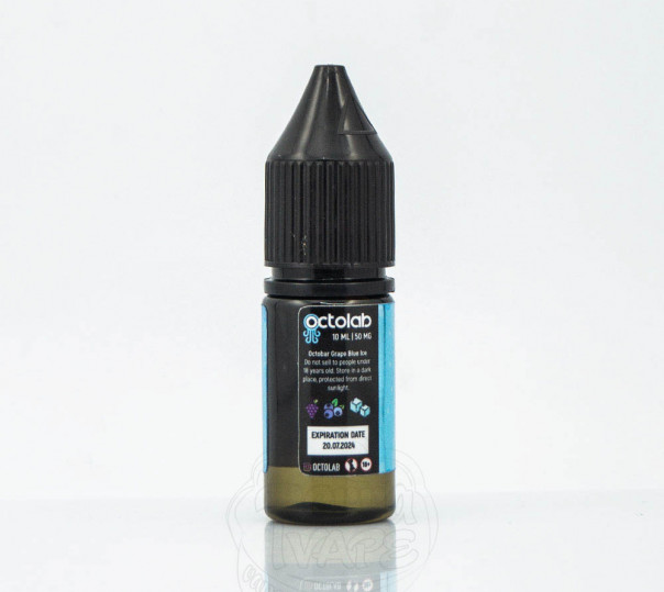 Жидкость Octobar Salt Grape Blue Ice 10ml 50mg на солевом никотине со вкусом винограда и черники с холодком