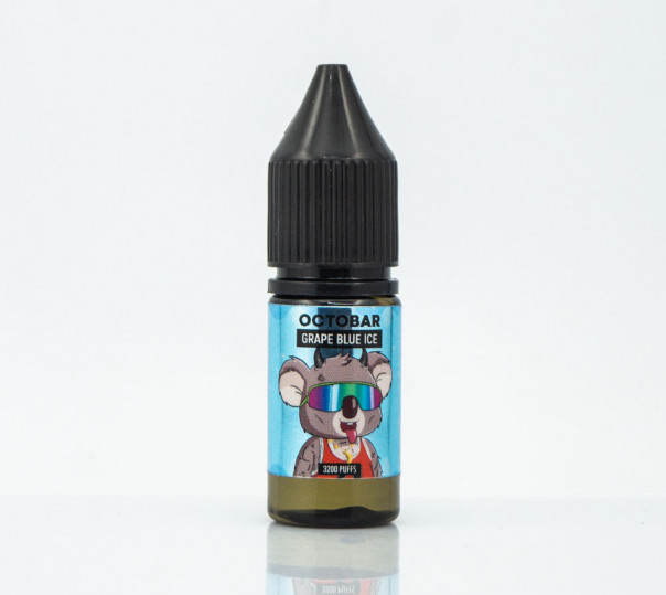 Рідина Octobar Salt Grape Blue Ice 10ml 50mg на сольовому нікотині зі смаком винограду і чорниці з холодком