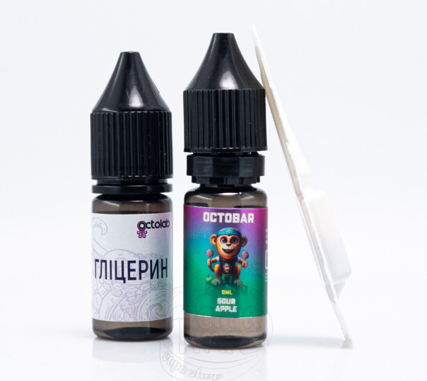 Рідина Octobar Salt Sour Apple 10ml 50mg зі смаком кислого яблука (набір компонентів)