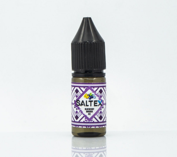 Рідина Saltex Salt Blueberry Banana Ice 10ml 50mg на сольовому нікотині зі смаком чорниці та банана з холодком