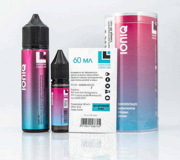 Набор для приготовления жидкости IONIQ Raspberry Lemon Ice 60ml 3mg на органическом никотине