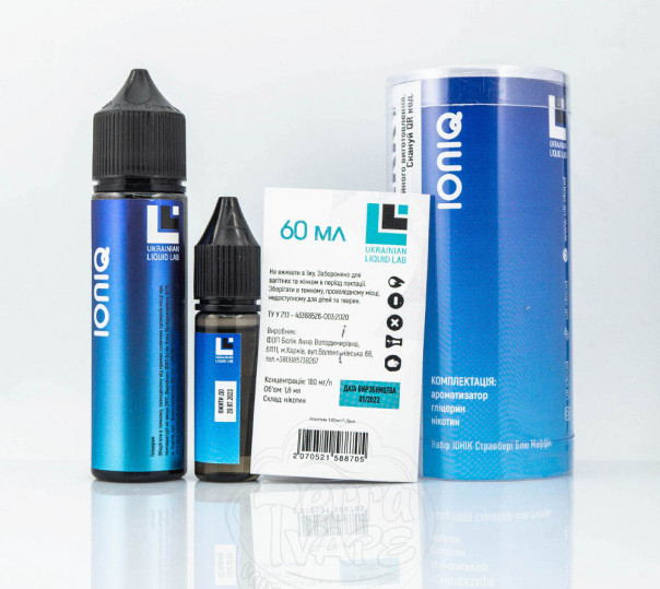 Набор для приготовления жидкости IONIQ Strawberry Blue Muffin 60ml 3mg на органическом никотине