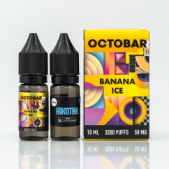 Набір Octobar Salt Banana Ice 10ml 50mg Рідина