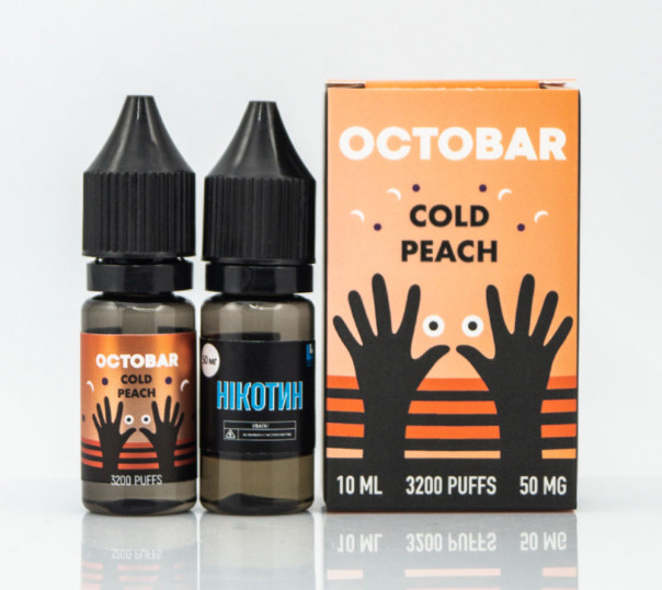 Набор для приготовления жидкости Octobar Salt Cold Peach 10ml 50mg на солевом никотине