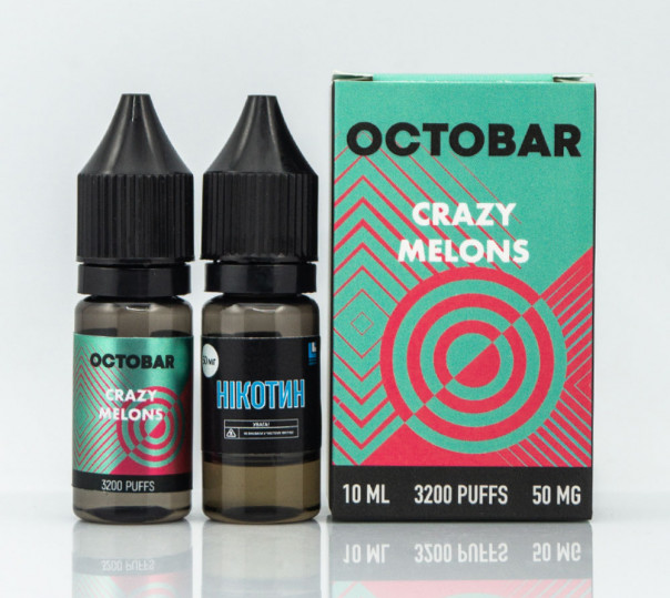 Набір для приготування рідини Octobar Salt Crazy Melon 10ml 50mg на сольовому нікотині