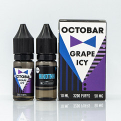 Набір Octobar Salt Grape Icy 10ml 50mg Рідина