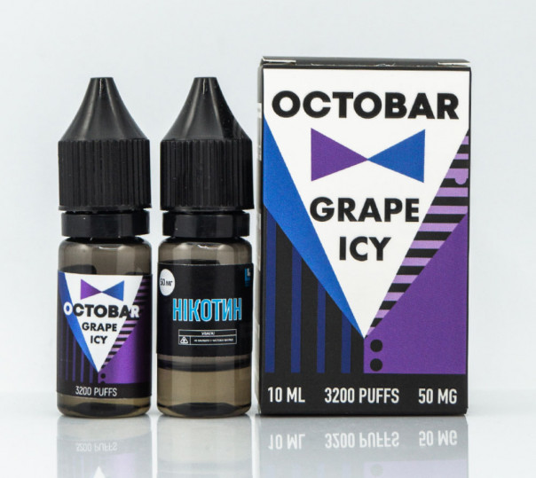 Набір для приготування рідини Octobar Salt Grape Icy 10ml 50mg на сольовому нікотині