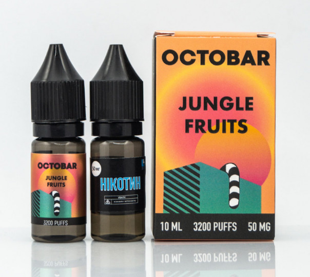 Набір для приготування рідини Octobar Salt Jungle Fruits 10ml 50mg на сольовому нікотині