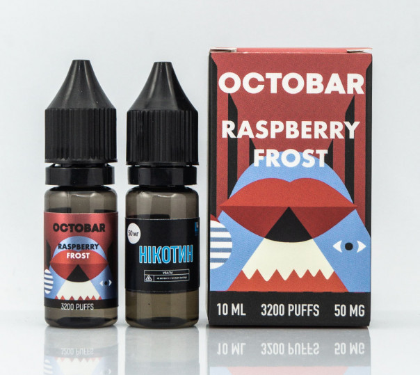 Набір для приготування рідини Octobar Salt Raspberry Frost 10ml 50mg на сольовому нікотині