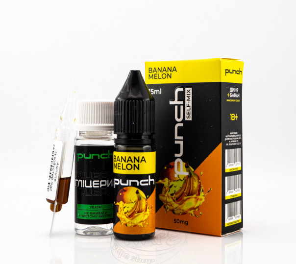 Рідина Punch Salt Banana Melon 15ml 50mg (набір компонентів)