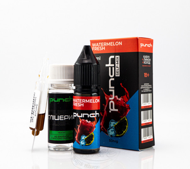 Рідина Punch Salt Watermelon Fresh 15ml 65mg (набір компонентів)