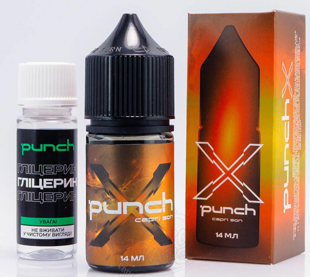 Жидкость Punch X Coctails Salt Capri Son 30ml 65mg со вкусом коктейля Капри Сон (набор компонентов)