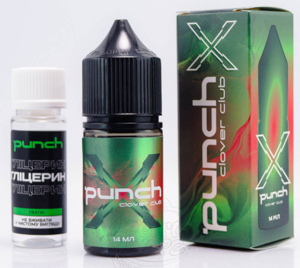 Жидкость Punch X Coctails Salt Clover Club 30ml 65mg со вкусом коктейля Кловер Клаб (набор компонентов)