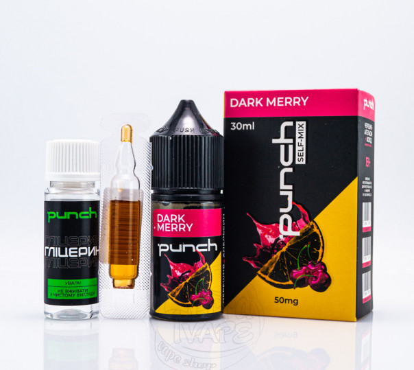 Рідина Punch Salt Dark Merry 30ml 50mg зі смаком апельсину та черешні (набір компонентів)