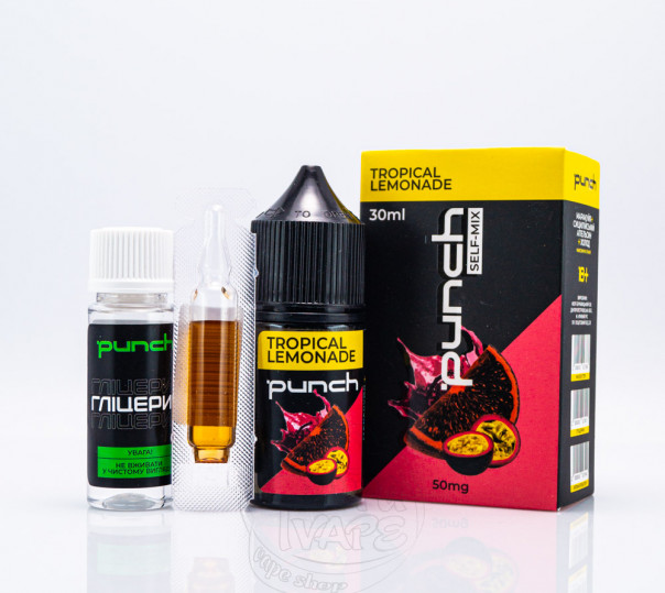 Рідина Punch Salt Tropical Lemonade 30ml 50mg зі смаком тропічного лимонаду (набір компонентів)