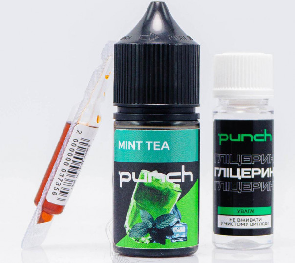Жидкость Punch Salt Mint Tea 30ml 50mg со вкусом мятного чая (набор компонентов)