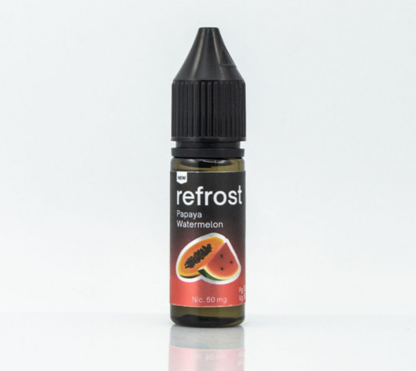 Жидкость Refrost Salt Papaya Watermelon 15ml 30mg на солевом никотине со вкусом арбуза и папайи