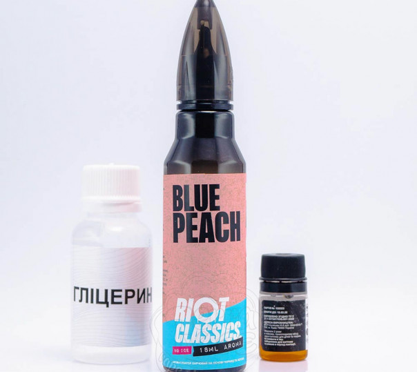 Жидкость Riot Squad Organic Blue Peach 60ml 3mg со вкусом персика с черникой (набор компонентов)
