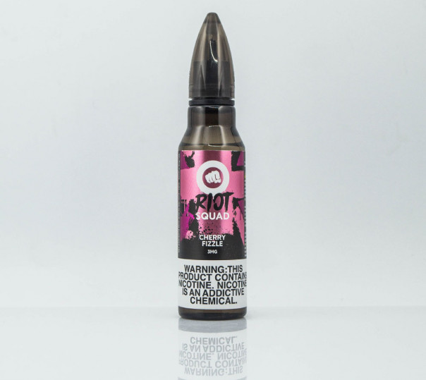 Жидкость Riot Squad Organic Cherry Fizzle 60ml 3mg на органическом никотине со вкусом виноградной конфеты