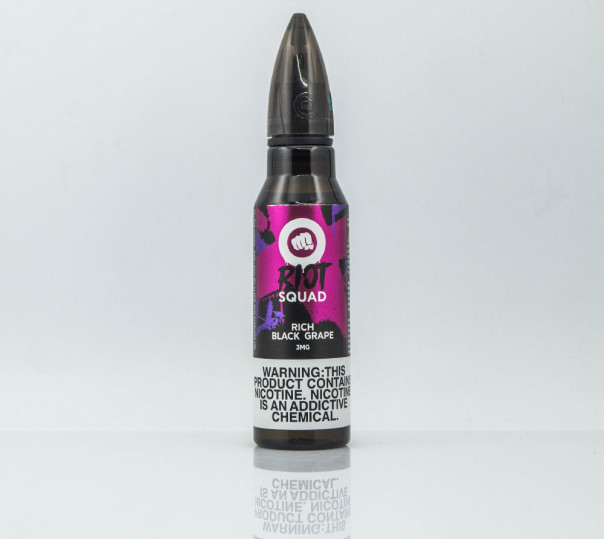 Рідина Riot Squad Organic Rich Black Grape 60ml 3mg на органічному нікотині зі смаком винограду з холодком