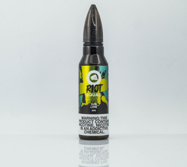 Жидкость Riot Squad Organic Sub Lime 60ml 3mg на органическом никотине со вкусом цитрусов со смородиной