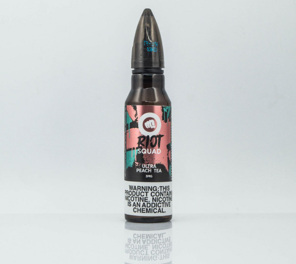 Жидкость Riot Squad Organic Ultra Peach Tea 60ml 3mg на органическом никотине со вкусом персикового чая со льдом