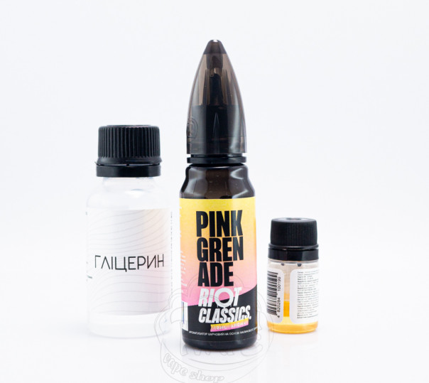 Жидкость Riot Squad Salt Pink Grenade 30ml 50mg со вкусом клубничного лимонада (набор компонентов)