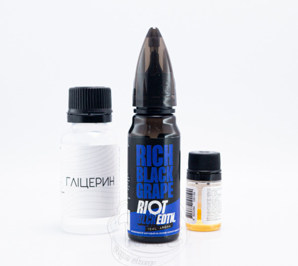 Жидкость Riot Squad Salt Rich Black Grape 30ml 50mg со вкусом винограда с холодком (набор компонентов)